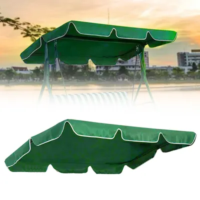 Swing Chair Canopy Replacement, 2 & 3 Seater Garden Swing Seat Canopy Cover, Only for Top Hammock