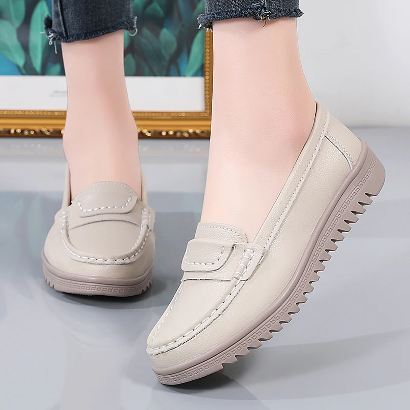 Large Size Soft Sole for Comfortable Leggings Mom's Shoes Casual Shoes Flat Shoes Lightweight Non-Slip Shoes Woman 2024 Trend