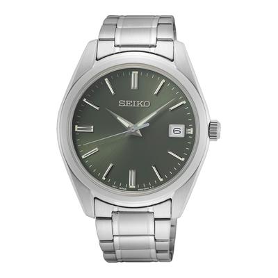 Seiko - Herrenuhr Seiko silber - edelstahl Herrenuhren 1 ct