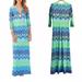 Lilly Pulitzer Dresses | Lilly Pulitzer Maxi Dress Size Medium Lamora Knit Lace Beachy Summer Green Blue | Color: Blue/Green | Size: M