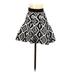 Hommage from Los Angeles Casual Skirt: Black Damask Bottoms - Women's Size Small