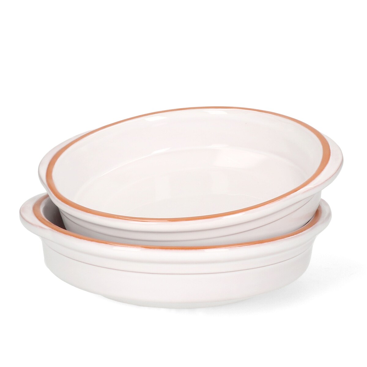 2er Set Cazuela WEISS Ton-Schale Ille Ø 20cm Größe L Mittelalter Wikinger Image