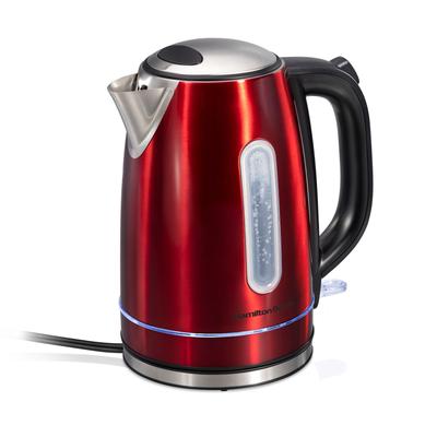 Hamilton Beach Stainless Steel Electric Kettle with LED Light Ring