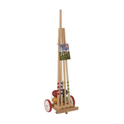 4-Player Croquet Set w/Trolley