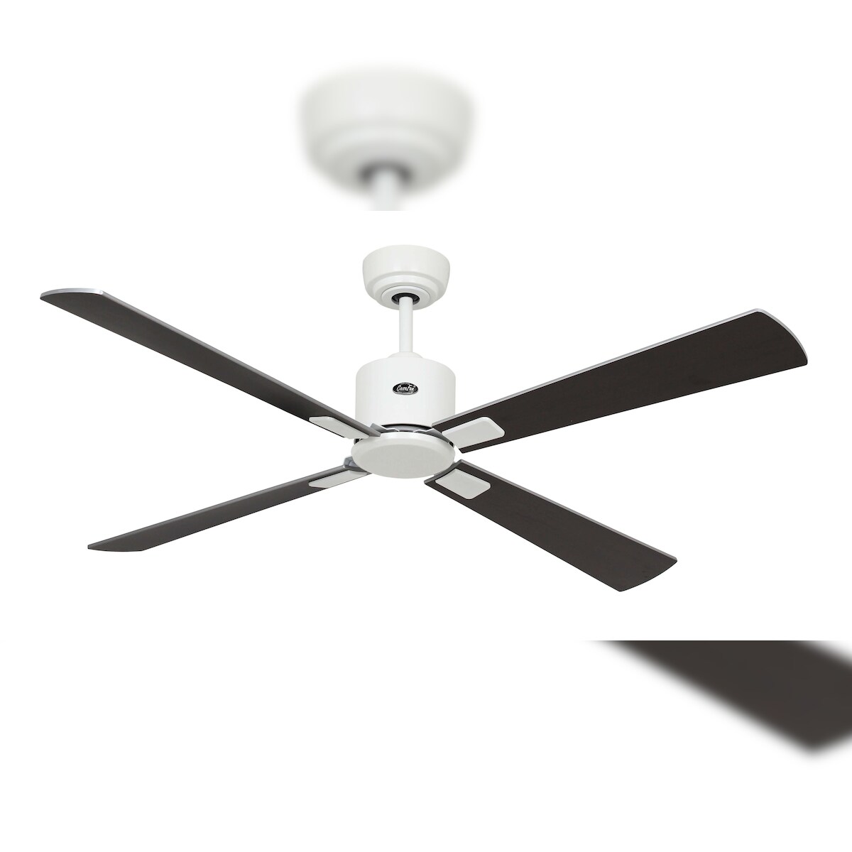 CasaFan ECO NEO III 132 cm Deckenventilator mit WLAN, 943242 W, weißer Motor / Wenge und graue Wendeflügel Image