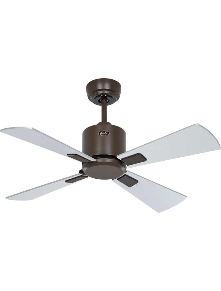 eco neo III 92, wlan-ventilator ohne licht, braunes gehäuse mit flügeln in wenge und grau, casafan Image