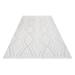 White 119 x 63 x 0.4 in Area Rug - Hokku Designs Rectangle Huxtyn Area Rug w/ Non-Slip Backing Polyester | 119 H x 63 W x 0.4 D in | Wayfair