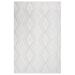 White 71 x 48 x 0.4 in Area Rug - Hokku Designs Rectangle Huxtyn Area Rug w/ Non-Slip Backing Polyester | 71 H x 48 W x 0.4 D in | Wayfair