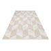 White 79 x 40 x 0.4 in Area Rug - Hokku Designs Rectangle Latayia Area Rug w/ Non-Slip Backing Metal | 79 H x 40 W x 0.4 D in | Wayfair