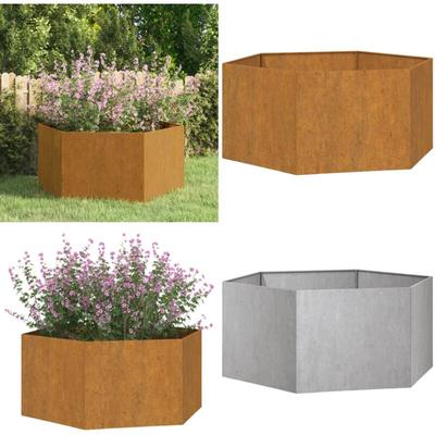 Vidaxl - Pflanzkübel Rostig 90x90x45 cm Cortenstahl - Cortenstahl Pflanzkübel - Rostiger Image
