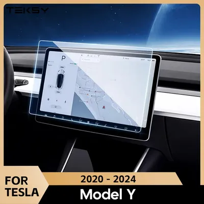 HD Tempered Glass Screen Protector For Tesla Model Y Accessories 2024 2023 2022 Center Display Film