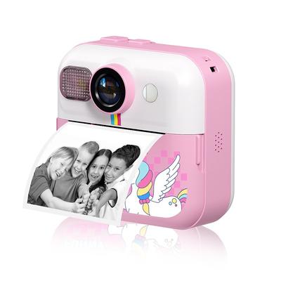 The new children's camera Polaroid camera takes photos records videos and prints immediately. The camera has high-definition pixels