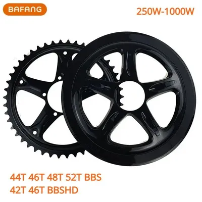 Bafang 42T 44T 46T 48T 52T Chainring Chain Wheel Guard Sprocket Chainwheel for BBS01B BBS02B BBS01 BBS02 BBSHD Mid Drive Motor