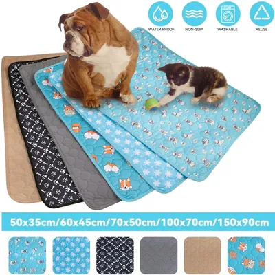 Reusable Dog Pee Pad Blanket Absorbent Diaper Washable Puppy Training Pad Pet Bed Urine Mat for Pet