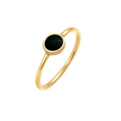 Elli Solitär Stapelring Emaille 925 Silber 58 Damen Image