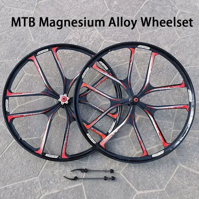 27,5 Inch 26 Inch Magnesium Legierung 10 Speichen Laufradsatz Mountainbike Kassette Hub Felge Fahrrad MTB Disc Bremse