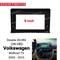 2Din Auto DVD Rahmen Audio Fitting Adapter Dash Trim Facia Panel 9 zoll Für Volkswagen Multivan T5 2003-2015 doppel Radio Player