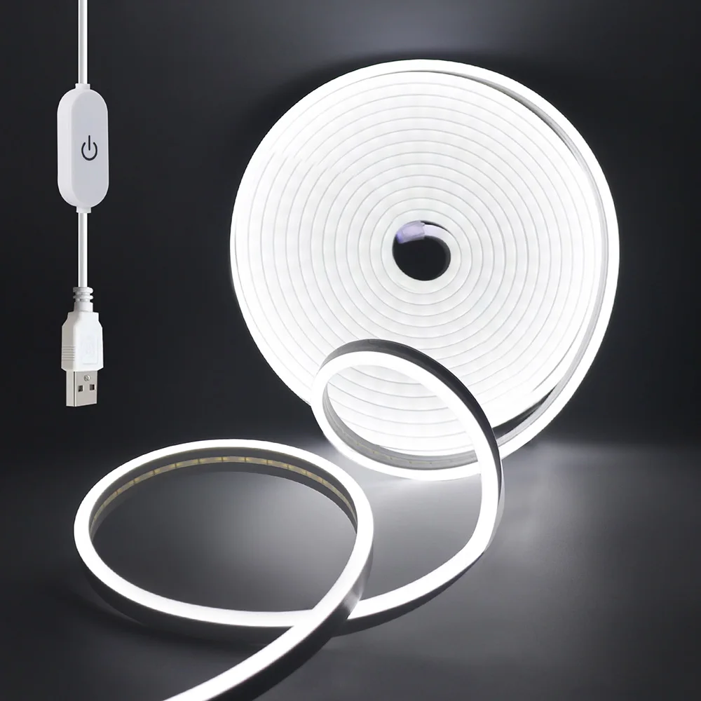 Touch-Sensor LED Neonst reifen Licht dimmbar 5V USB flexible LED-Band Beleuchtung wasserdichte Lampe für Raum Hintergrund beleuchtung Dekoration