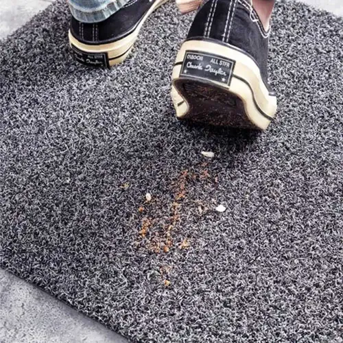Schuhe sauber Fuß matte Eingangstür Matte Teppich 40x60cm schwarz Kaffee Polyester Faser wasserdicht