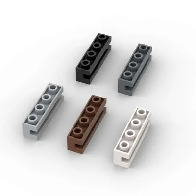 MOC 10PCS 2653 Geändert 1x4 Mit Kanal Bausteine High-Tech Wand Ziegel Pädagogisches Idee Spielzeug Image