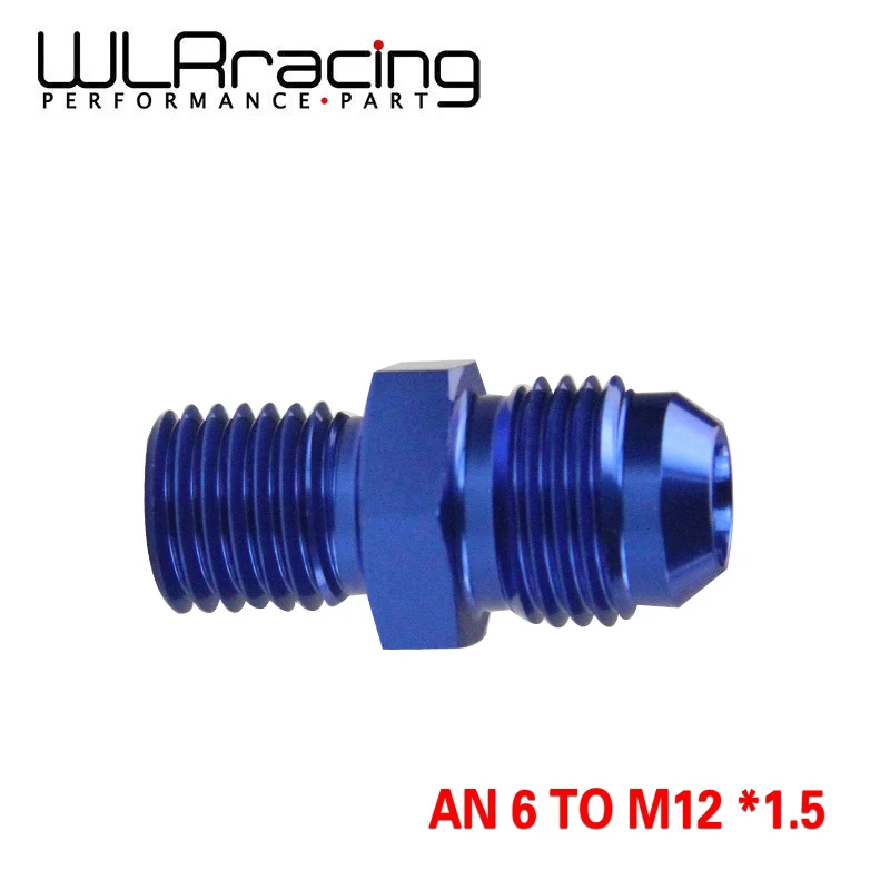 WLR RACING – Neuer blauer Stecker 6AN 6 An Flare auf M12x1,5(mm) Metrische gerade Anschluss AN 6 bis M12 * 1,5 Anschluss. Adapter WLR-SL816-06-123 Image