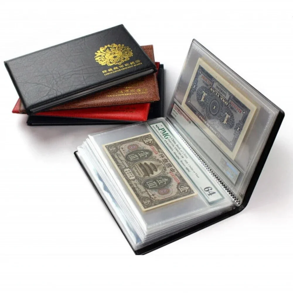 Neue Abgestufte Banknoten Sammlung Album Zertifiziert Banknote Buch