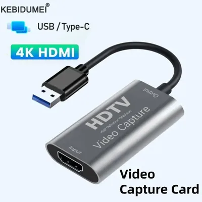 USB 3.0 Videoaufnahmekarte HDMI zu USB/Typ-C Game Grabber Record 4K 60Hz für Switch Xbox PS4/5 Image