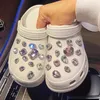 Schuh Charm DIY funkelnden rosa Diamant Edelstein Schuh dekoration Schnalle für Loch Schuhe Charms