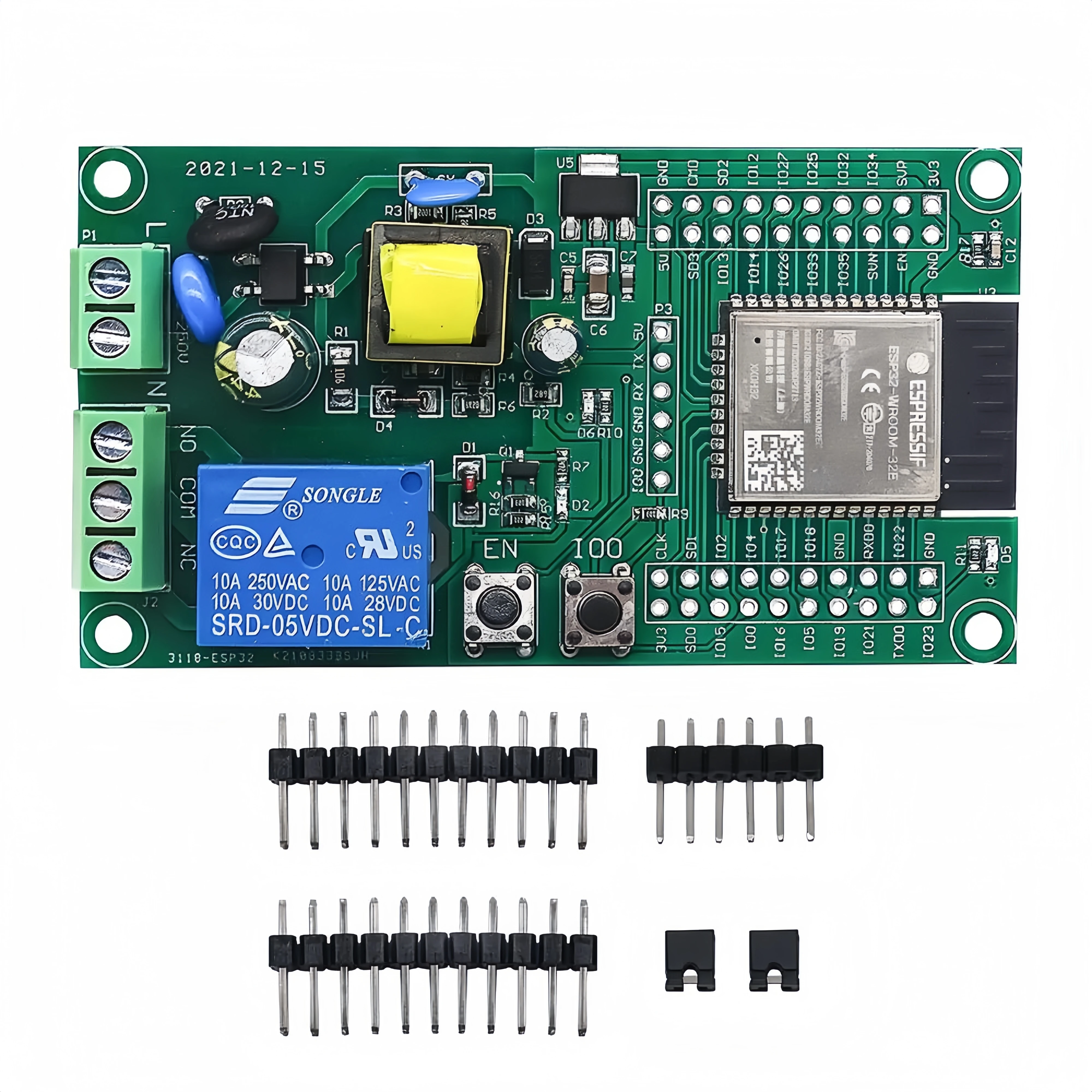 AC-betriebenes ESP32 WiFi Bluetooth ble Einzelrelaismodul ESP32 Entwicklungsboard I/O-Port UART-Programm DownloadPort 4M Byte Flash Image