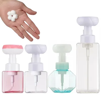 300ml Blume Dispenser Flüssigkeit Seife Floral Schaum Hand Seife Flasche Pumpe Blümchen Bubbler Kinder Kunststoff Drücken Typ Kopf Abfüllung