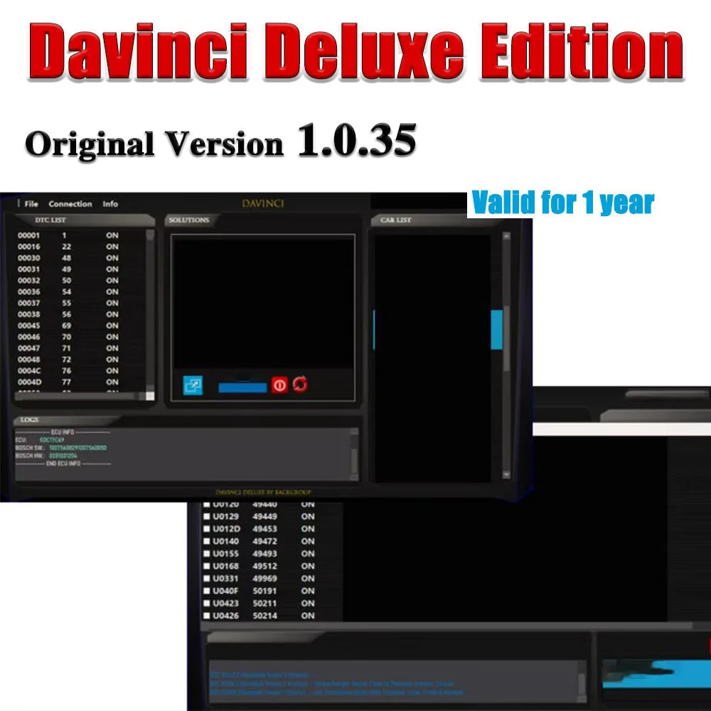 2026 Davinci Deluxe Edition Neueste 1.0.35 DaVinci Online-Software-Diagnose- und Programmiertools für die Reparatur von Werkstättenfahrzeugen Image