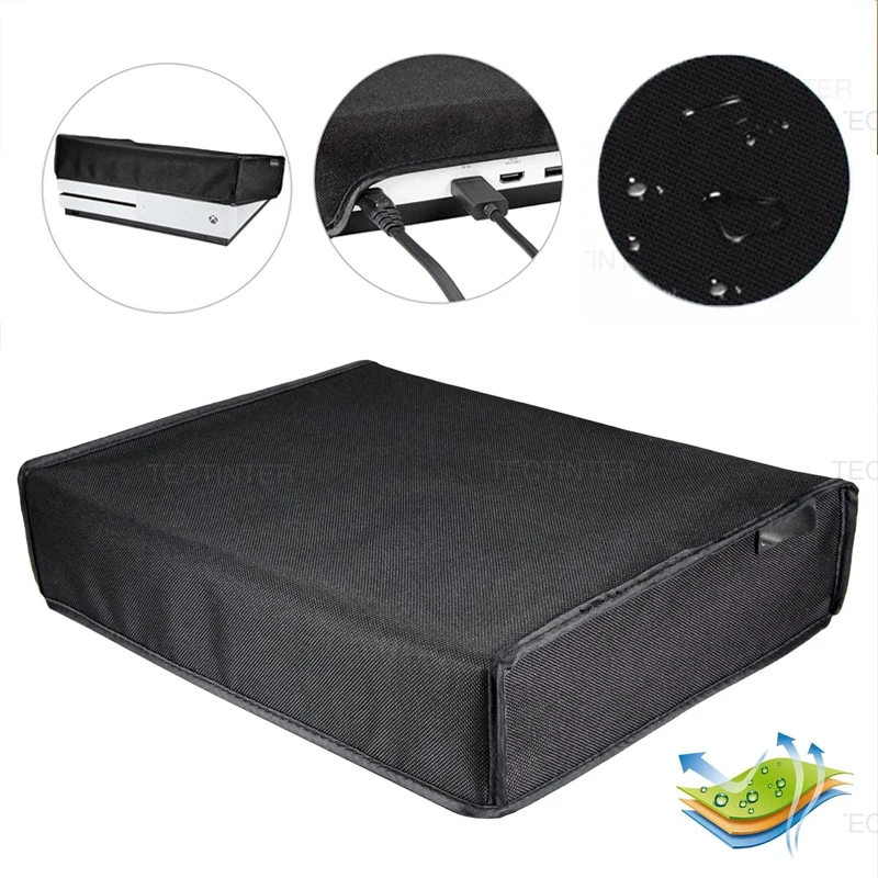 Soft Dustproof Case For Xbox One Slim Console Anti-Scratch Horizontal Dust Cover Canvas Sleeve For Xbox One S Accessories