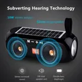 TG182 Altoparlante solare con torcia Altoparlante Bluetooth esterno Supporto wireless portatile USB da 10 W Scheda TF Ingresso radio FM assistito