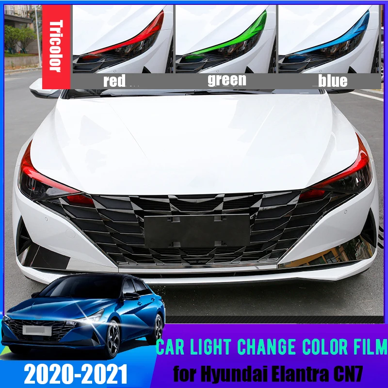 Modifica del colore della pellicola decorativa per luci diurne anteriori e fendinebbia posteriori per Elantra Avante CN7 20 21