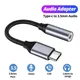 Adattatore USB tipo C a Aux da 3,5 mm Tipo-c 3 5 Jack Cavo audio Convertitore cavo per auricolari