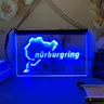 Nurburgring LED Neon Sign-3D Carving Wall Art per la casa la stanza la camera da letto l'ufficio