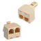Splitter RJ11 1 maschio a 2 femmine Adattatore divisore Telefono Telefono Fax nuovo