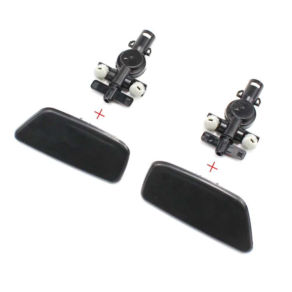 1 pz per Subaru Forester 2009-2012 paraurti anteriore faro spray coperchio ugello lavafari tappo ugello con connettore supporto