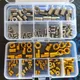 50/70pcs M2 M2.5 M3 M4 M5 M6 M8 Mix Kit di inserti filettati autofilettanti Vite autofilettante