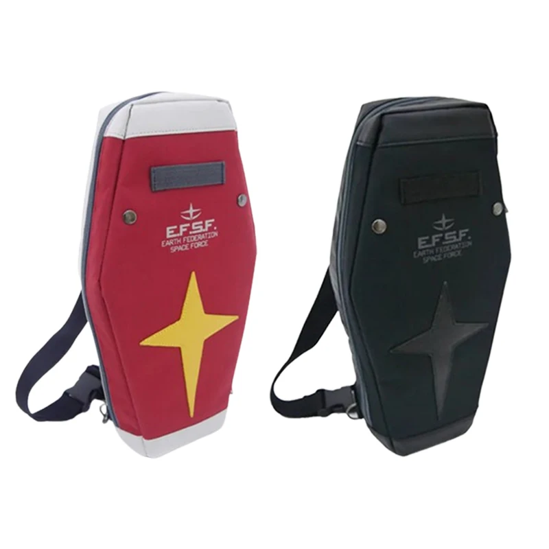 GUNDAM Gioco Animazione Giocattoli periferici RX-78 Scudo Cartoon Bundle Capacità Borsa a tracolla in tessuto carino Borsa portaoggetti con cordino