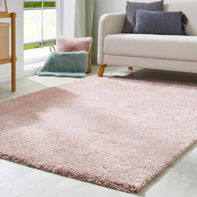 Hochflor-Teppich MY HOME "Canberra", rosa (altrose), B:120cm H:40mm L:170cm, Polypropylen (PP), Teppiche, Uni Farben, weich & kuschelig, Wohnzimmer, Schlafzimmer Image