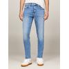 Slim-fit-Jeans TOMMY JEANS "Austin Slim Tapered", Herren, Gr. 31, Länge 32, blau (denim medium), Denim/Jeans, Obermaterial: 95% Baumwolle, 4% Elastomultiester, 1% Elasthan, casual, slim fit, Jeans, zum Knöchel hin schmaler werdende Jeans mit...