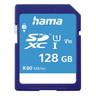 "HAMA Speicherkarte ""SDHC 16GB Class 10 UHS-I 80MB/S"" Speicherkarten Gr. 128 GB, blau (eh13) Speicherkarten"