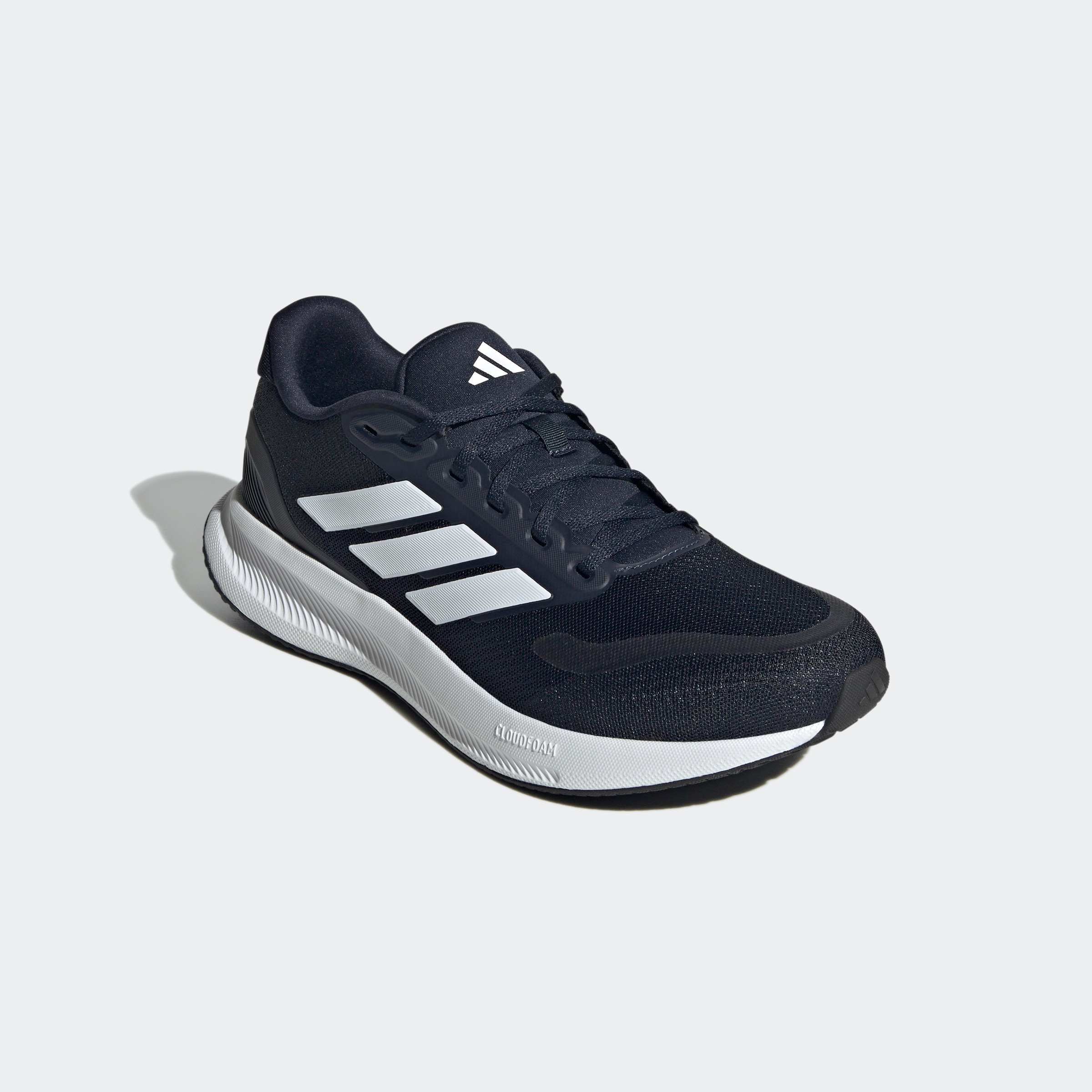 Laufschuh ADIDAS PERFORMANCE "RUNFALCON 5", Damen, Gr. 41, blau (legend ink, cloud weiß, core schwarz), Synthetik, Textil, Schuhe Laufschuh