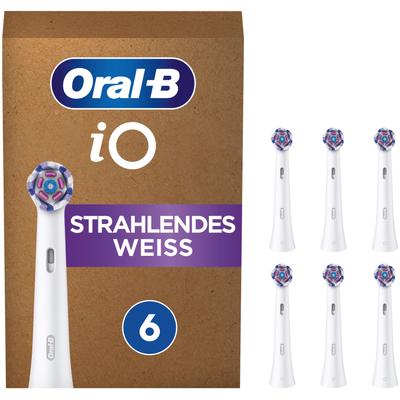 Aufsteckbürste ORAL-B "iO" Zahnbürstenköpfe Gr. 6 St., weiß