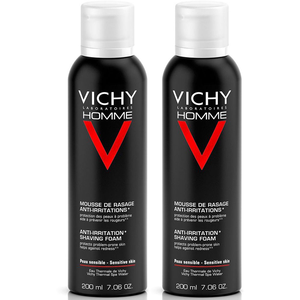 Vichy Schiuma da Barba 2x200 ml barba