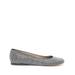 Toy Rhinestone-embellished Ballerina Shoes - Women's - Calf Leather/glass - Gray - Loewe Flats