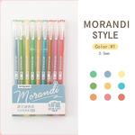 9 couleurs multi couleur gel stylo morandi coloré stylo à bille ensemble 0.5mm pour bureau école étudiant papeterie fournitures de bureau