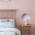 lampe de table led orbit lights, lampe de chevet bleu marine 35cm 20w