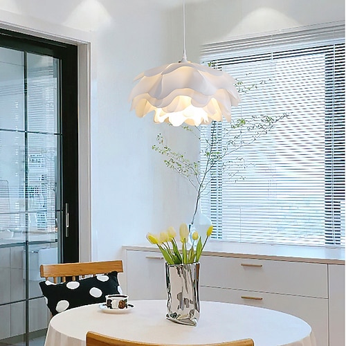 LED-Pendelleuchte 42 cm, Pendelleuchte im Laternen-Design, warmweiß, weiße Lichtfarbe, Wohnzimmer, Schlafzimmer, Metall, floraler Stil, moderner nordischer Stil, 110–240 V Image